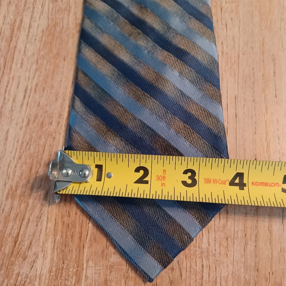 MEN'S DKNY STRIPED SILK TIE